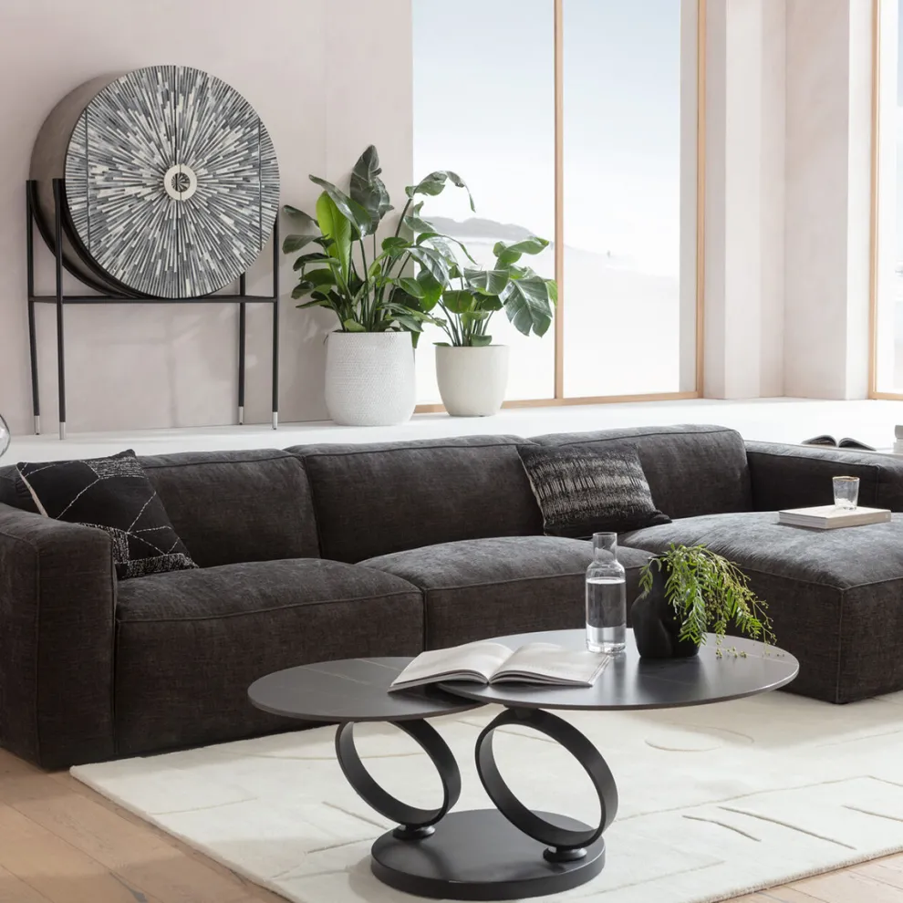 Hoekbank Henry Grey Right 335x170cm