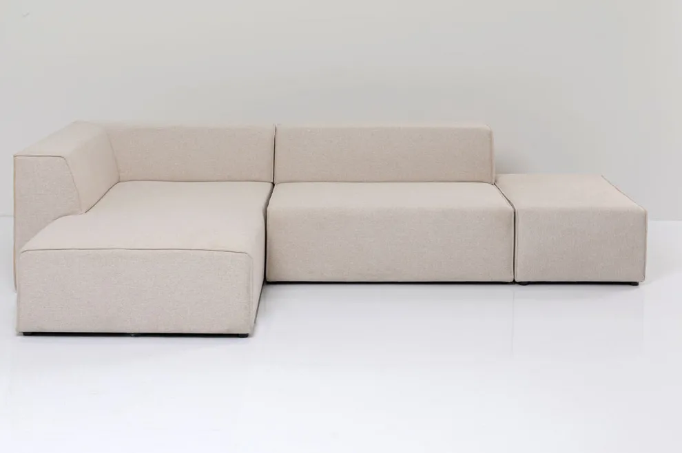 Hoekbank Infinity Ottomane Creme Links