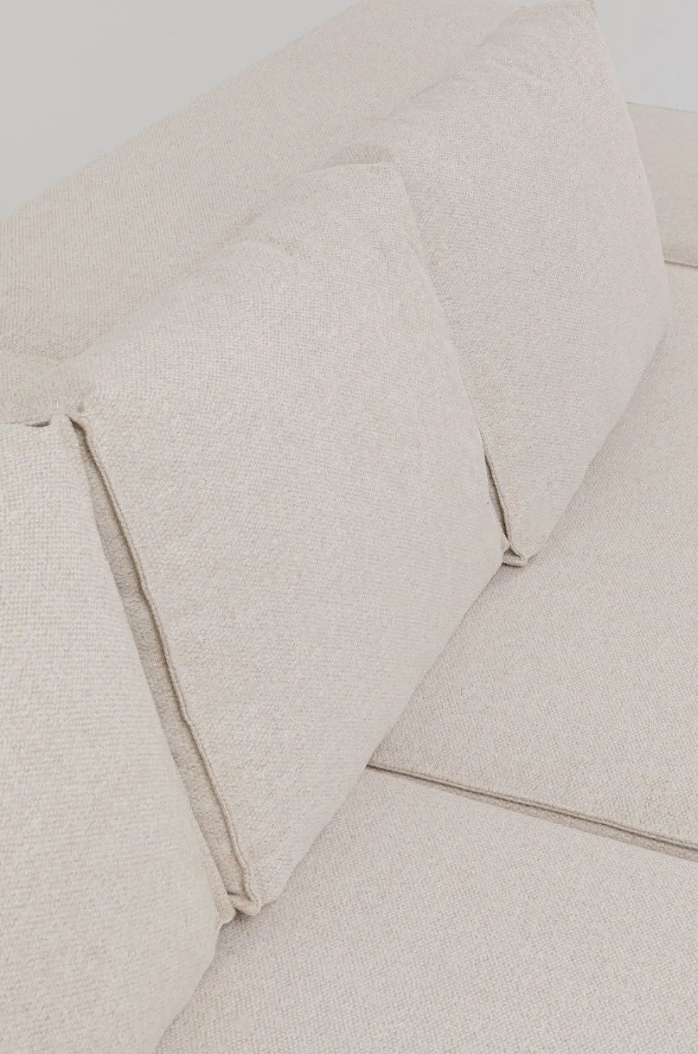 Hoekbank Infinity Ottomane Creme Links