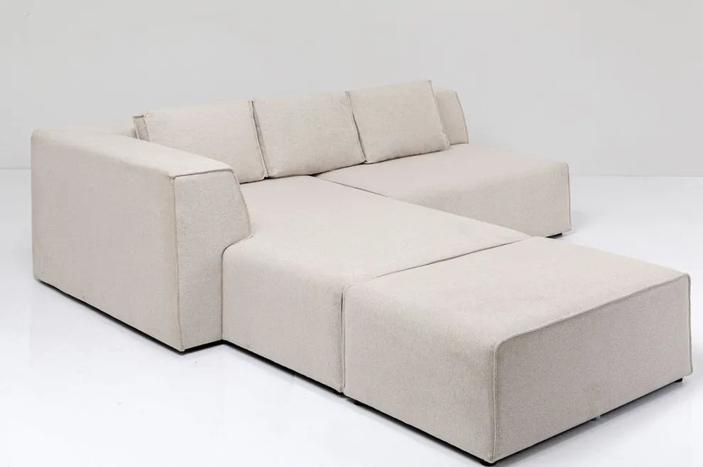 Hoekbank Infinity Ottomane Creme Links