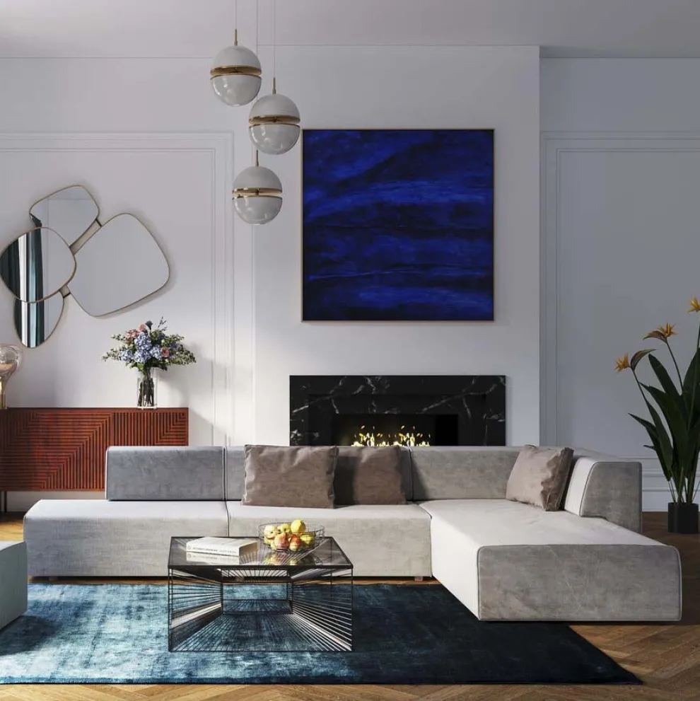 Hoekbank Infinity Ottomane Grijs Links