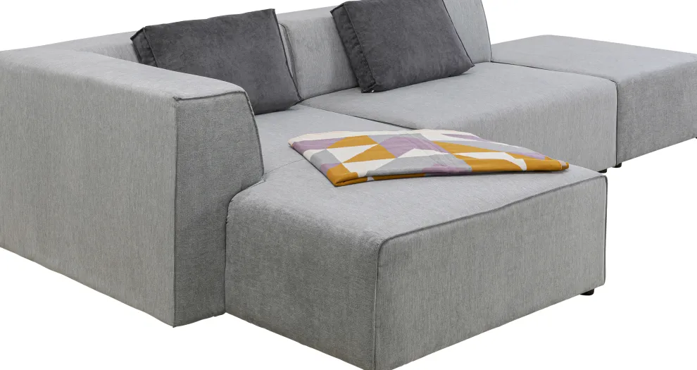 Hoekbank Infinity Ottomane Grijs Links
