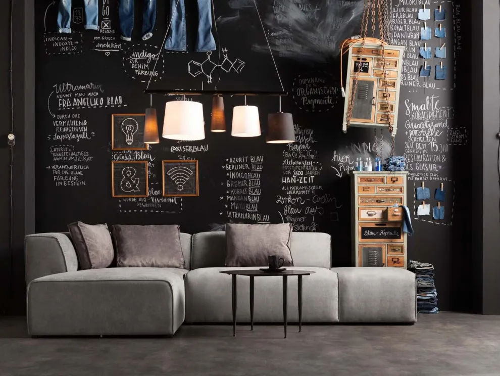 Hoekbank Infinity Ottomane Grijs Links