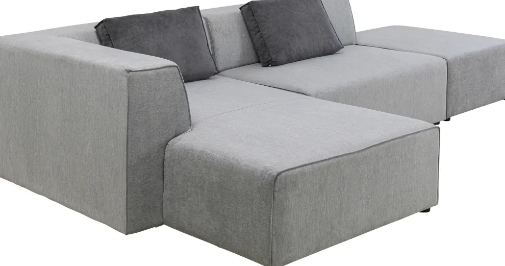 Hoekbank Infinity Ottomane Grijs Links