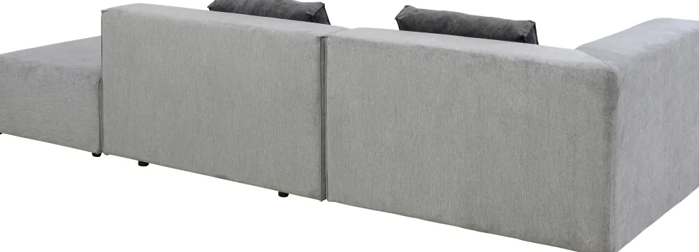 Hoekbank Infinity Ottomane Grijs Links