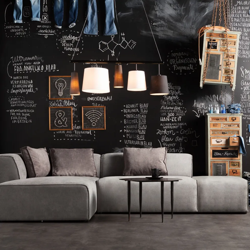 Hoekbank Infinity Ottomane Grijs Links