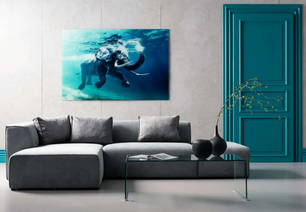 Hoekbank Infinity Ottomane Grijs Links