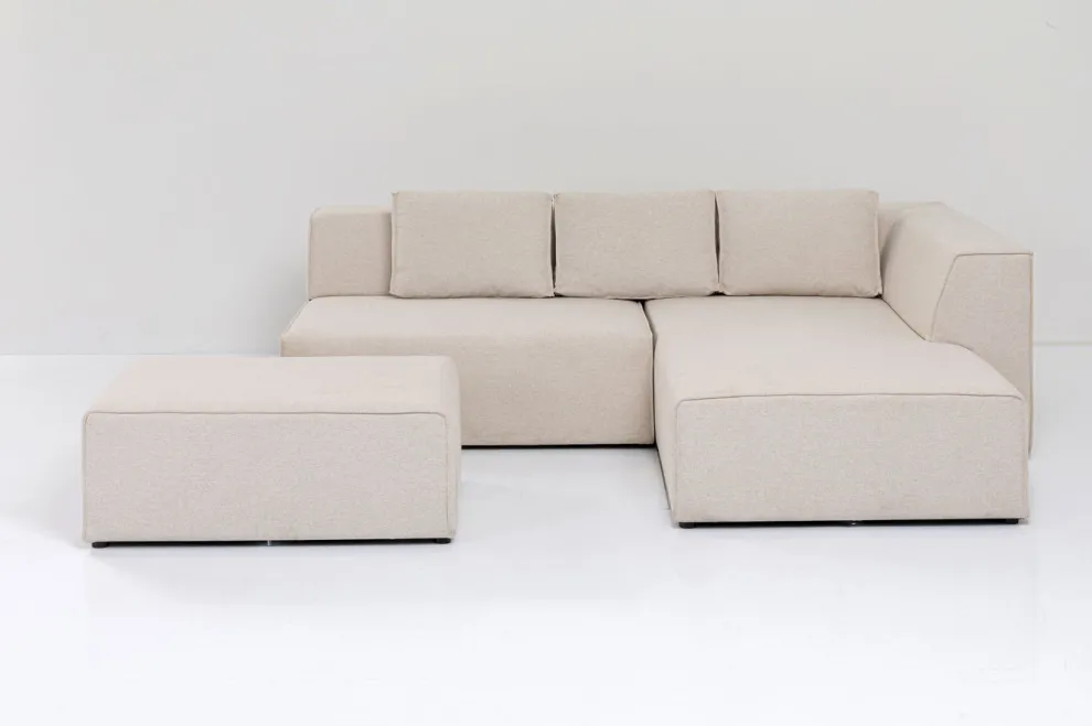 Hoekbank Infinity Ottomane Crème Rechts