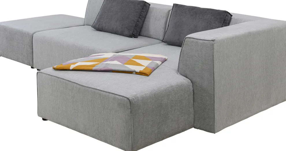 Hoekbank Infinity Ottomane Grijs Rechts