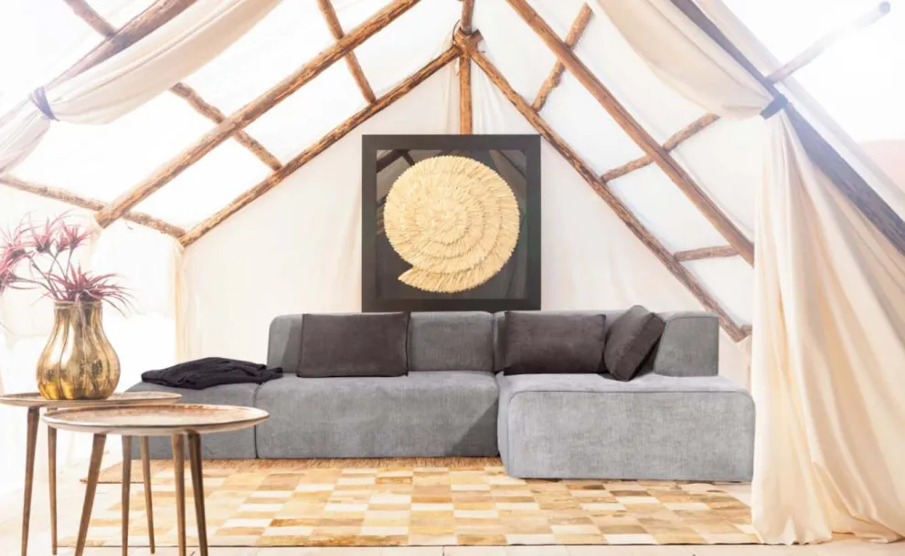 Hoekbank Infinity Ottomane Grijs Rechts