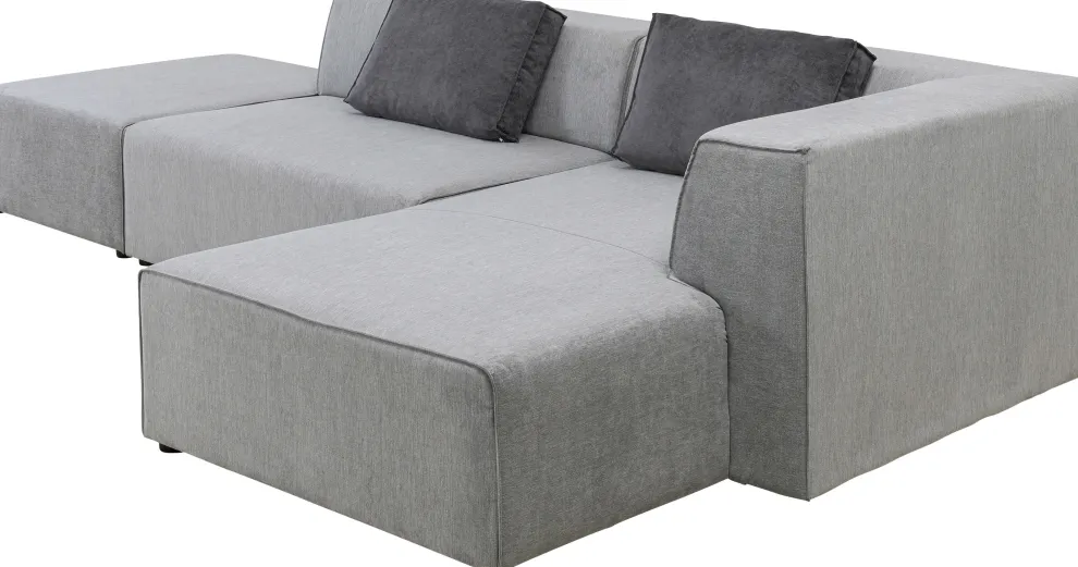 Hoekbank Infinity Ottomane Grijs Rechts