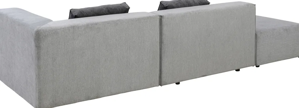 Hoekbank Infinity Ottomane Grijs Rechts