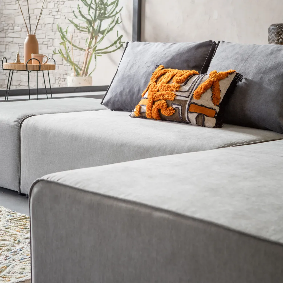 Hoekbank Infinity Ottomane Grijs Rechts