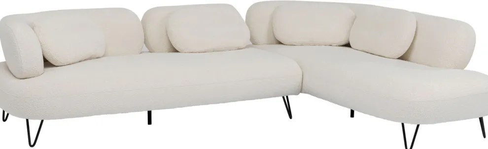 Hoekbank Peppo Wit 286cm