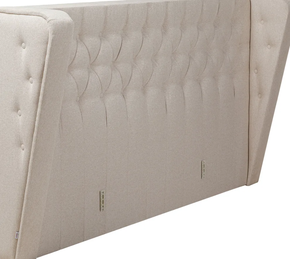 Hoofdbord Benito Moon Cream 180cm