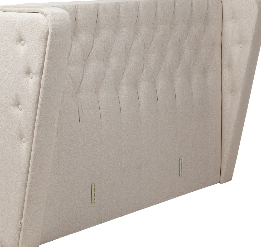 Hoofdbord Benito Moon Cream 160cm