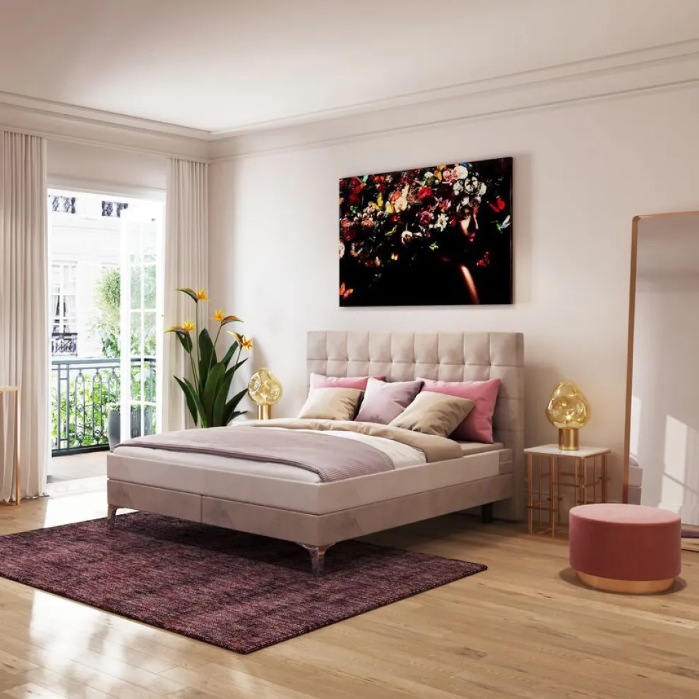 Hoofdbord Benito Star Cream 160cm