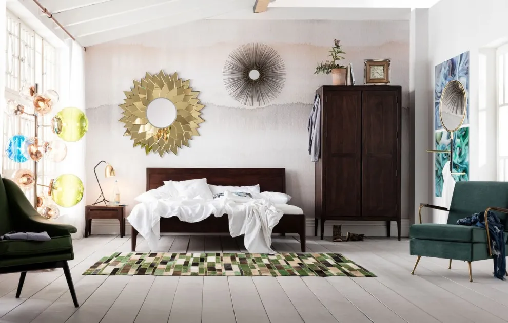 Houten Bed Brooklyn Walnut 160x200cm