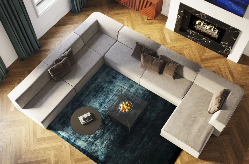 Infinity Hoek Elements Grijs Links