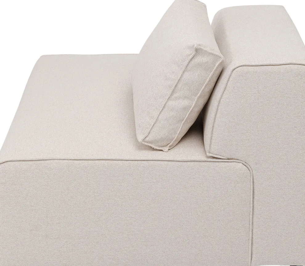 Infinity Ottomane Semi Elements Cream Left 120cm