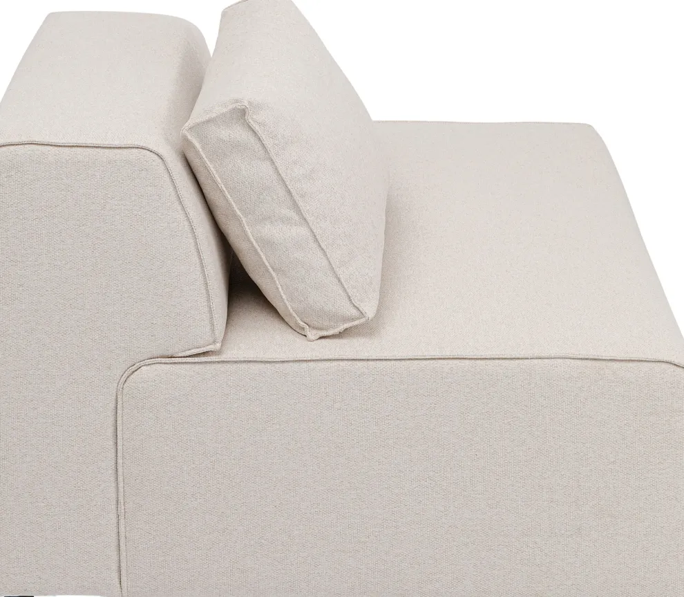 Infinity Ottomane Semi Elements Cream Right 120cm