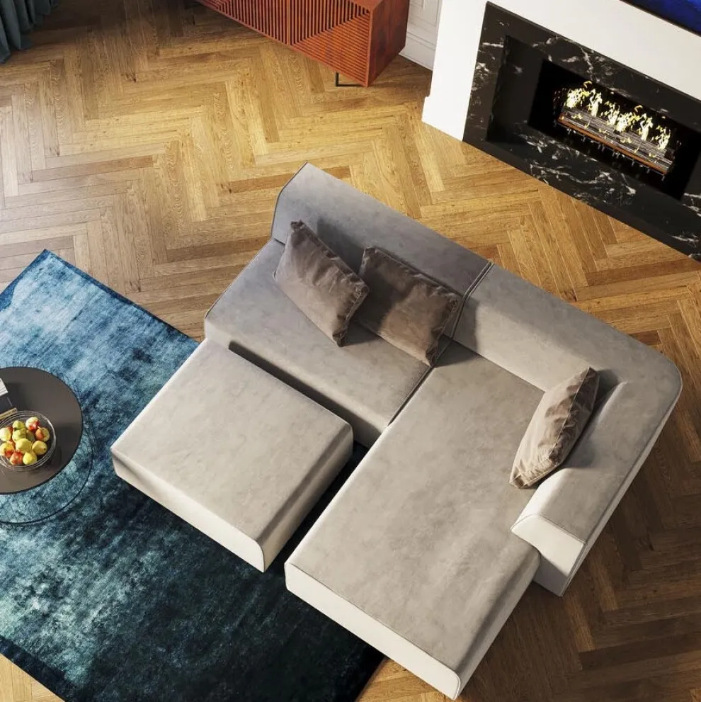 Infinity Twee-Zits Elements Grijs 120cm