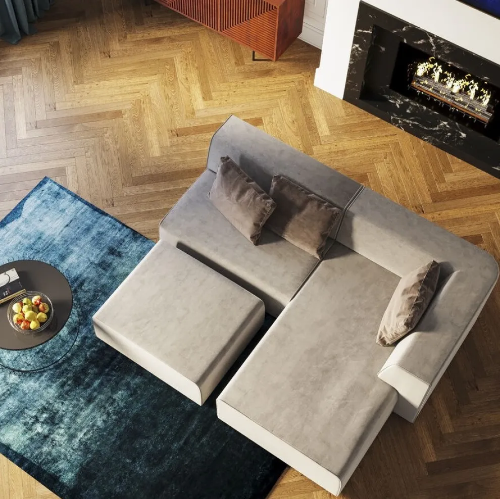 Infinity 2-Zits Elements Grijs 100cm