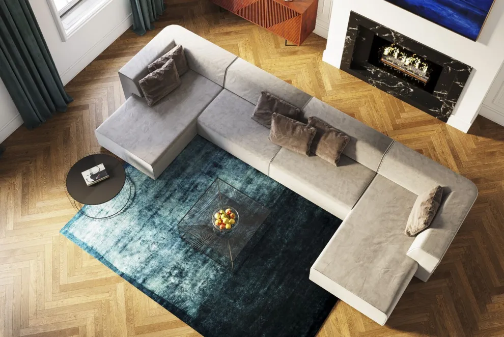 Infinity 2-Zits Elements Grijs 100cm