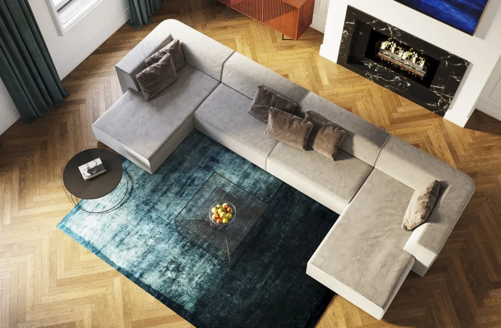 Infinity 2-Zits Elements Grijs 80cm