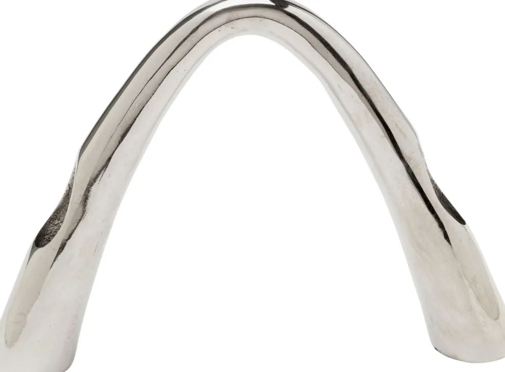 Kaarsenhouder Bow Duo Chrome 21cm