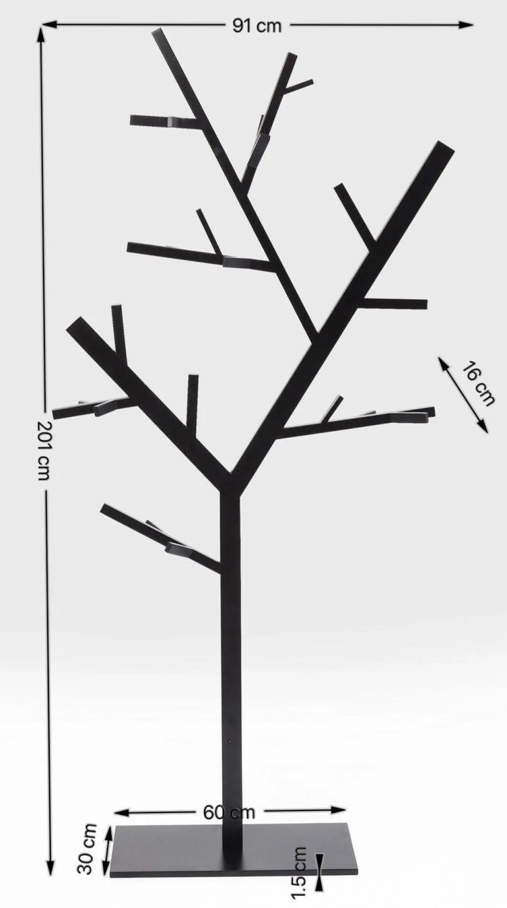 Kapstok Technical Tree Zwart