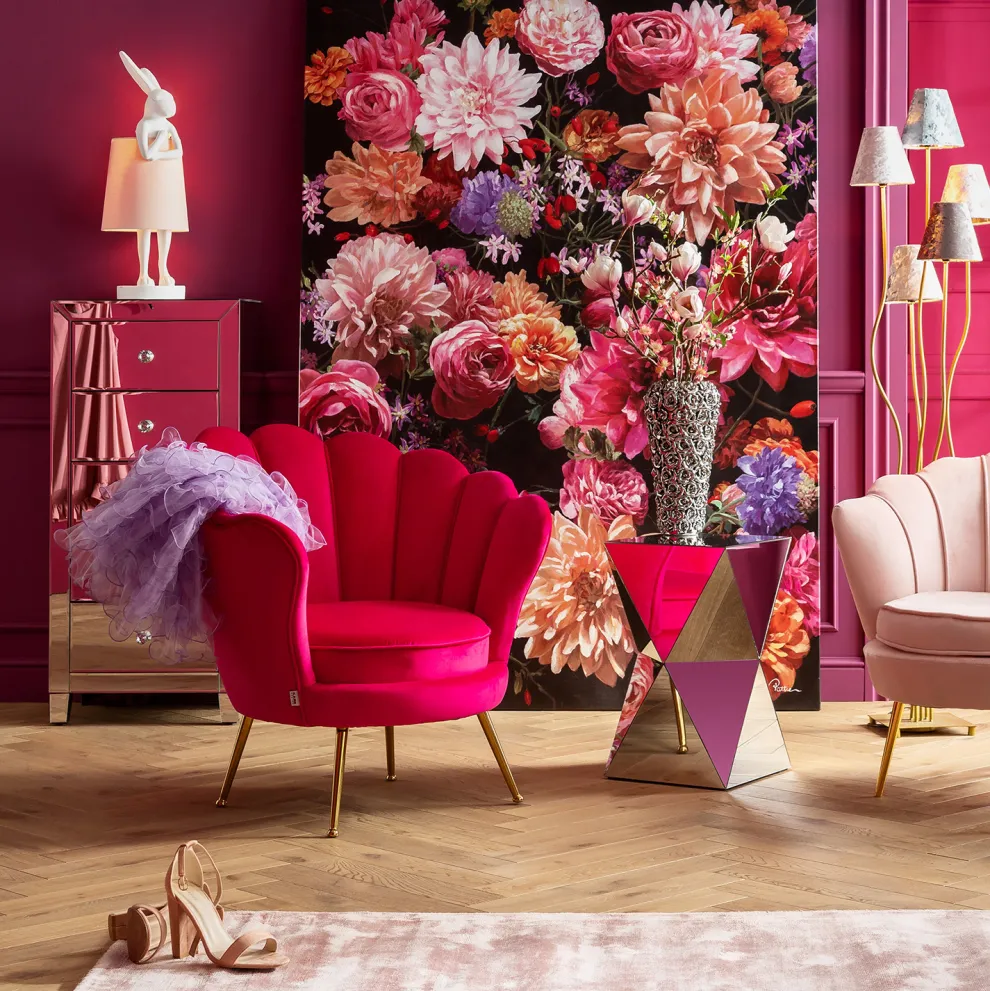 Kare Vaas Rose Multi Chroom Klein