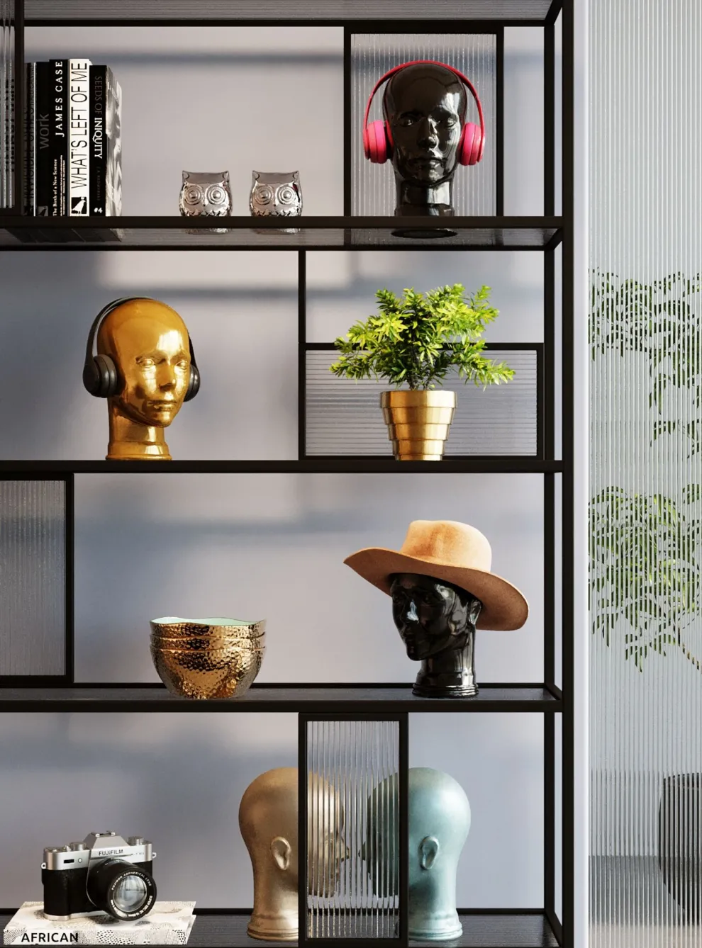 Koptelefoonhouder Zwart