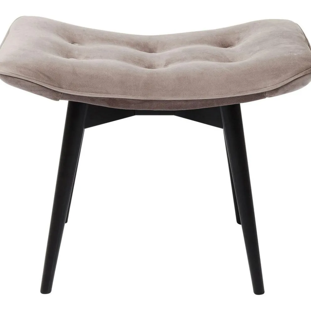 Kruk Black Vicky Fluweel Grijs 46x59cm