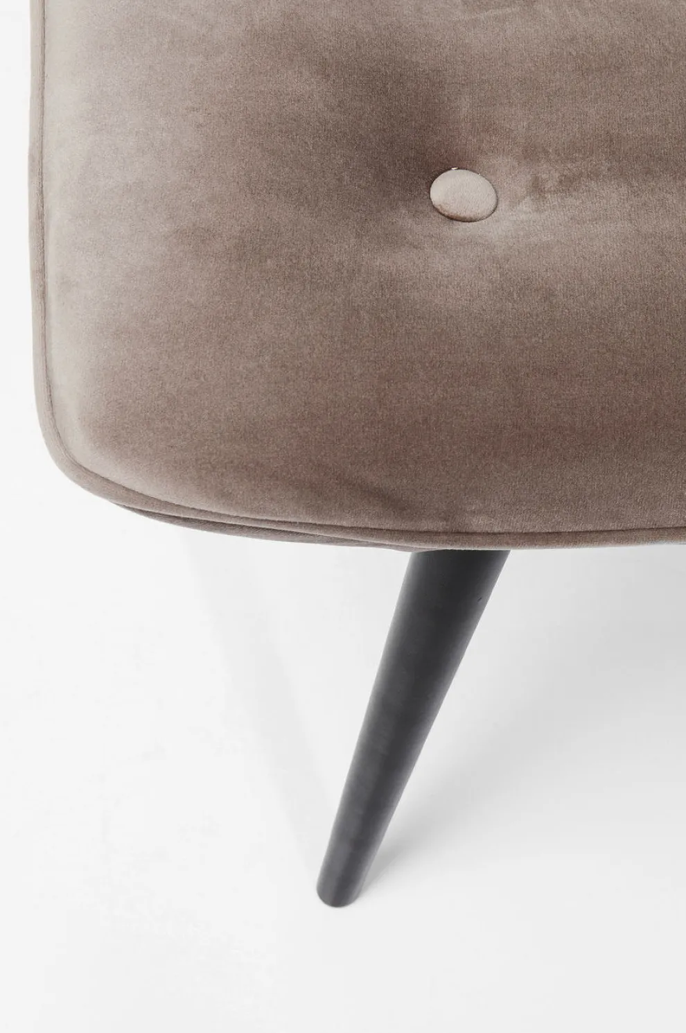 Kruk Black Vicky Fluweel Grijs 46x59cm