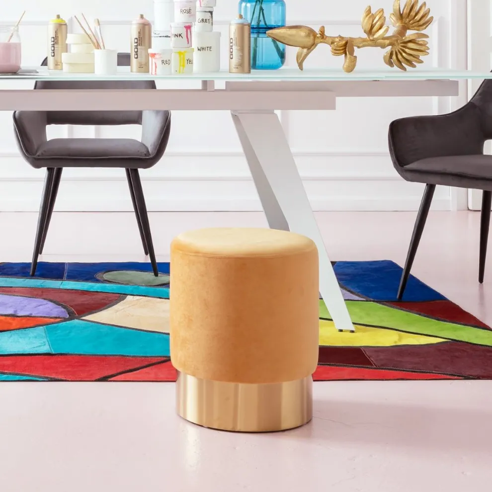 Kruk Cherry Oranje Messing Ø35cm