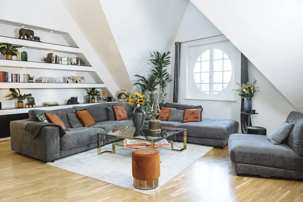 Kruk Cherry Oranje Messing Ø35cm