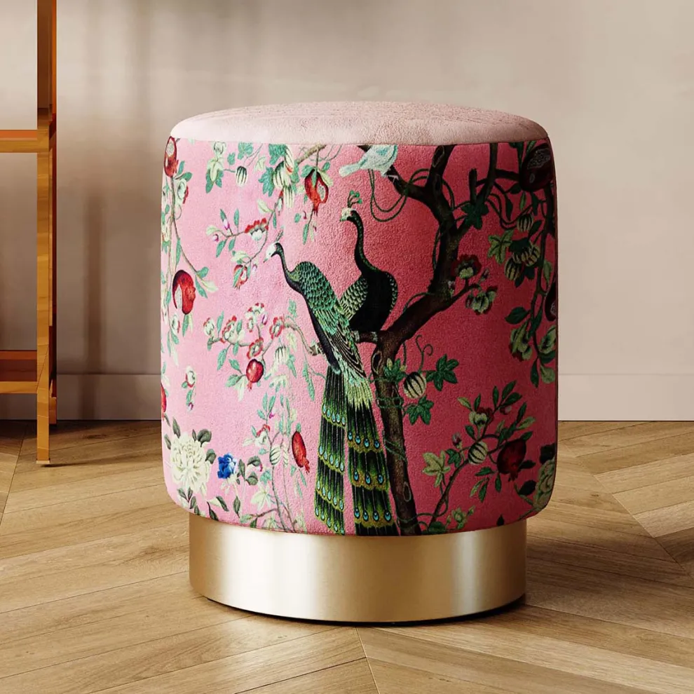 Kruk Cherry Peacock Brass Ø32cm