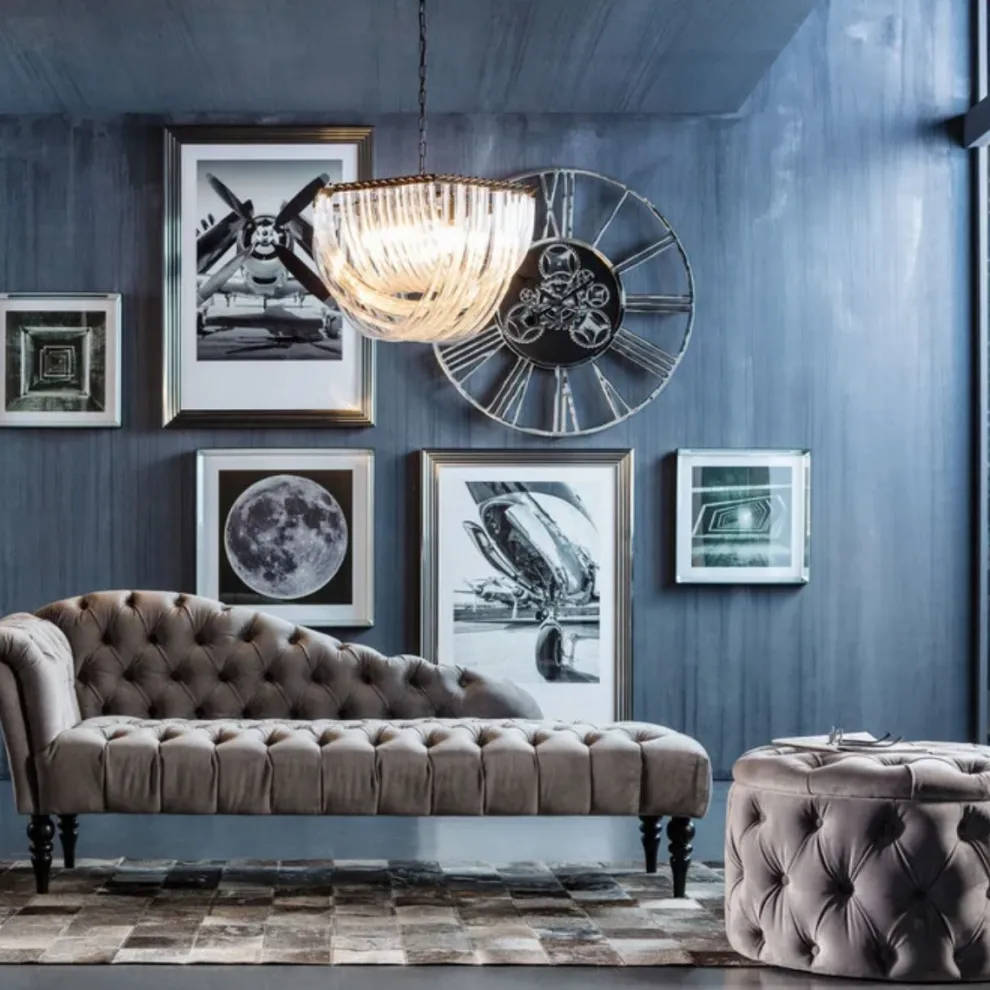 Kruk Desire Rond Zilvergrijs