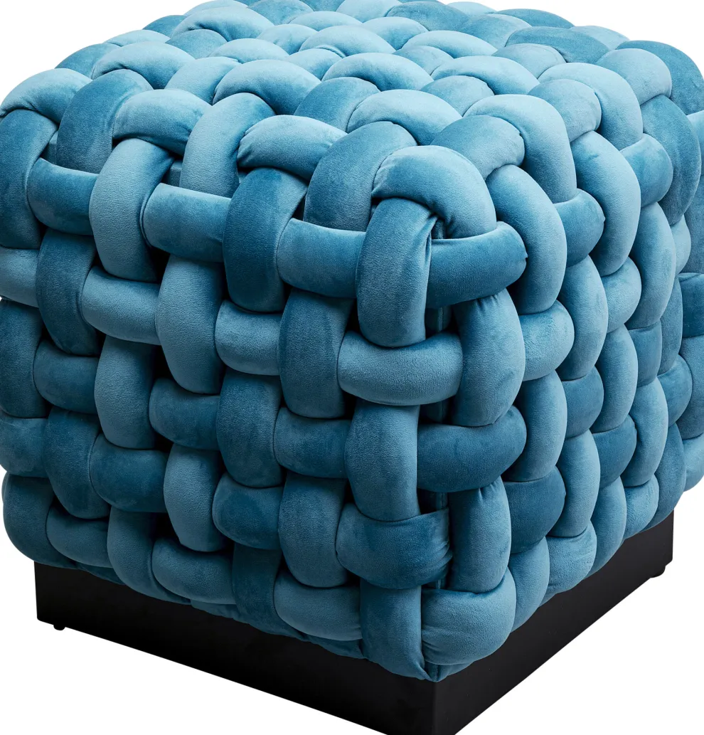 Kruk Weave Square Blauw 47x47cm