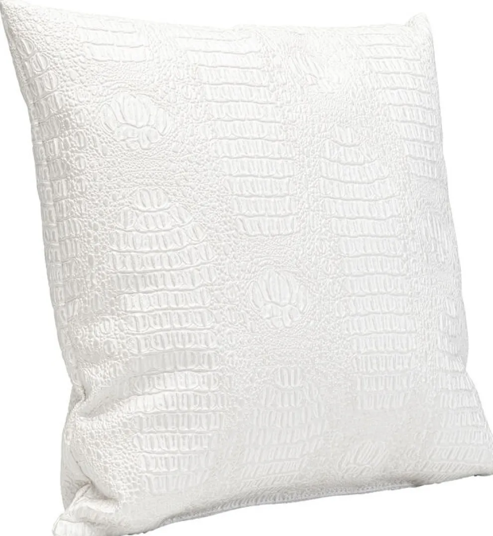 Kussen Croco Wit 40x40cm