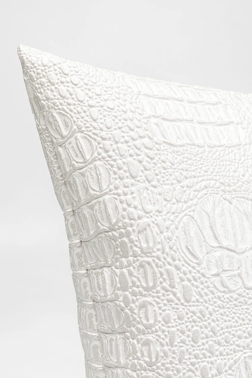 Kussen Croco Wit 40x40cm