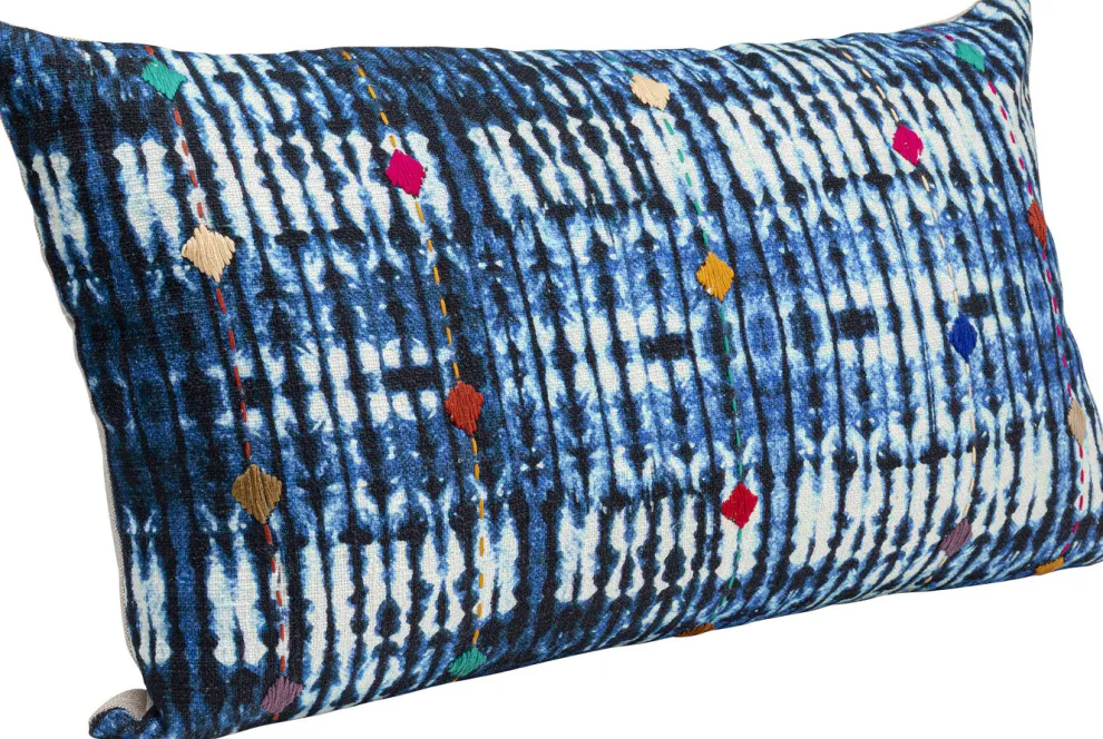 Kussen Desna Patchwork Blue 60x35cm