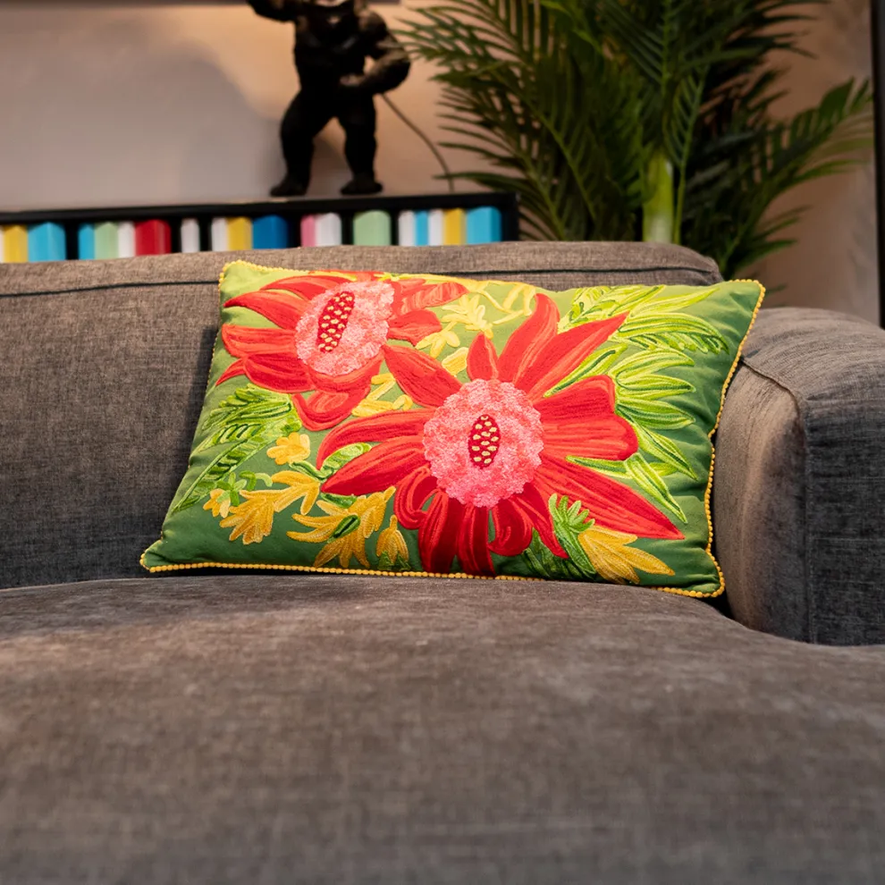 Kussen Fiorista Green 60x40cm