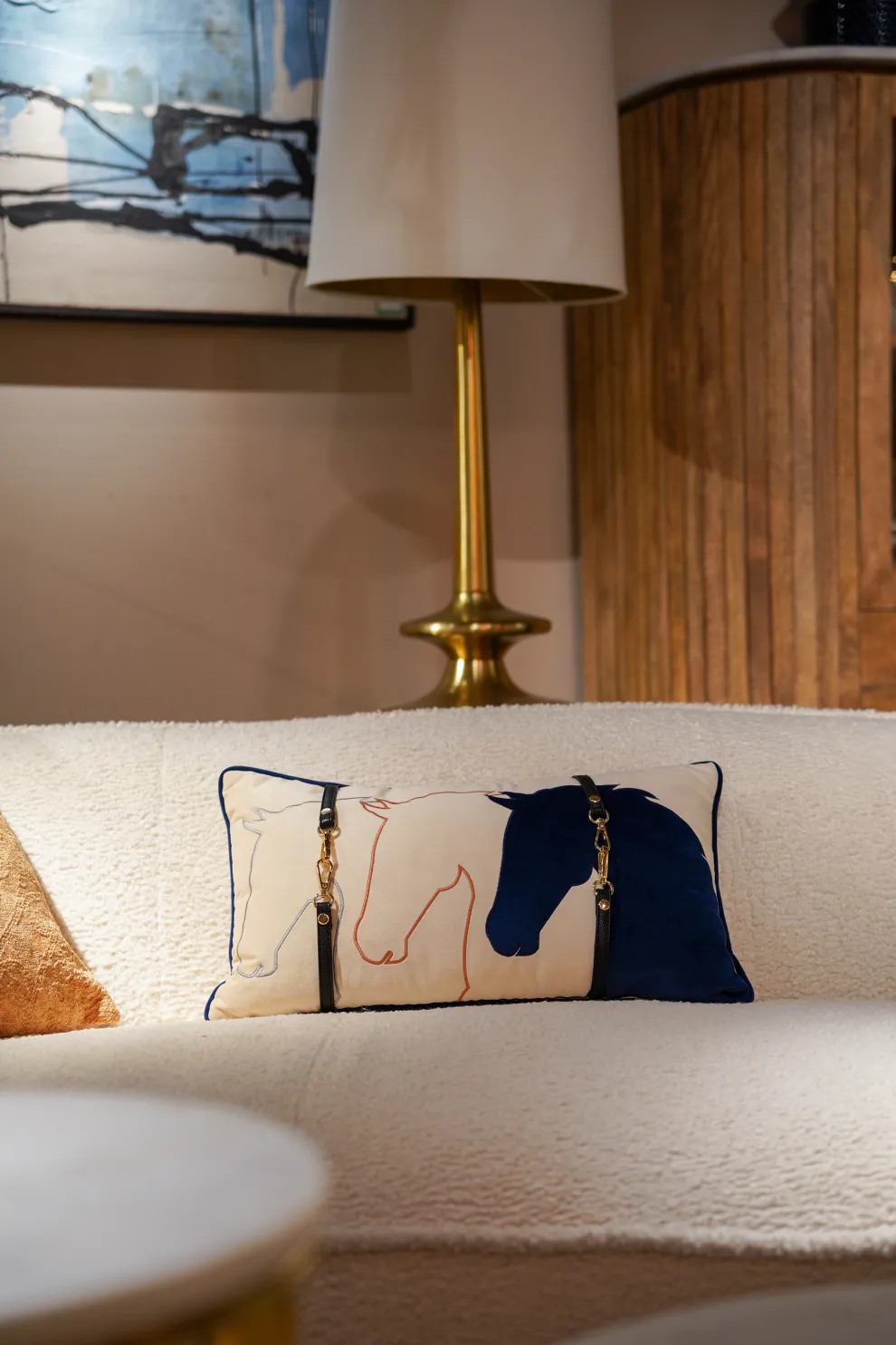 Kussen Horseface 28x50cm