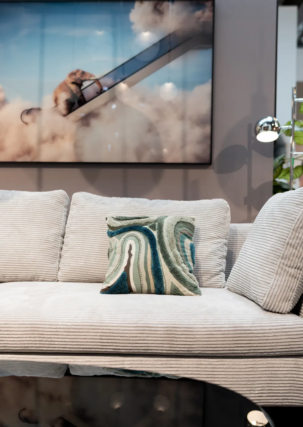 Kussen Lava Grijs 45x45cm