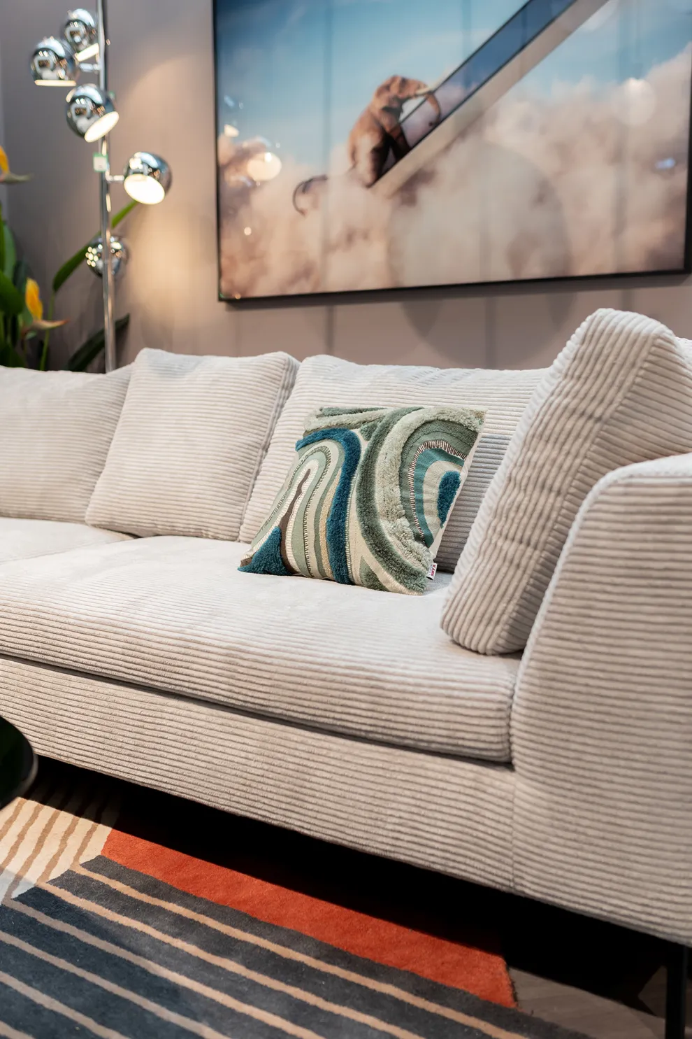 Kussen Lava Grijs 45x45cm