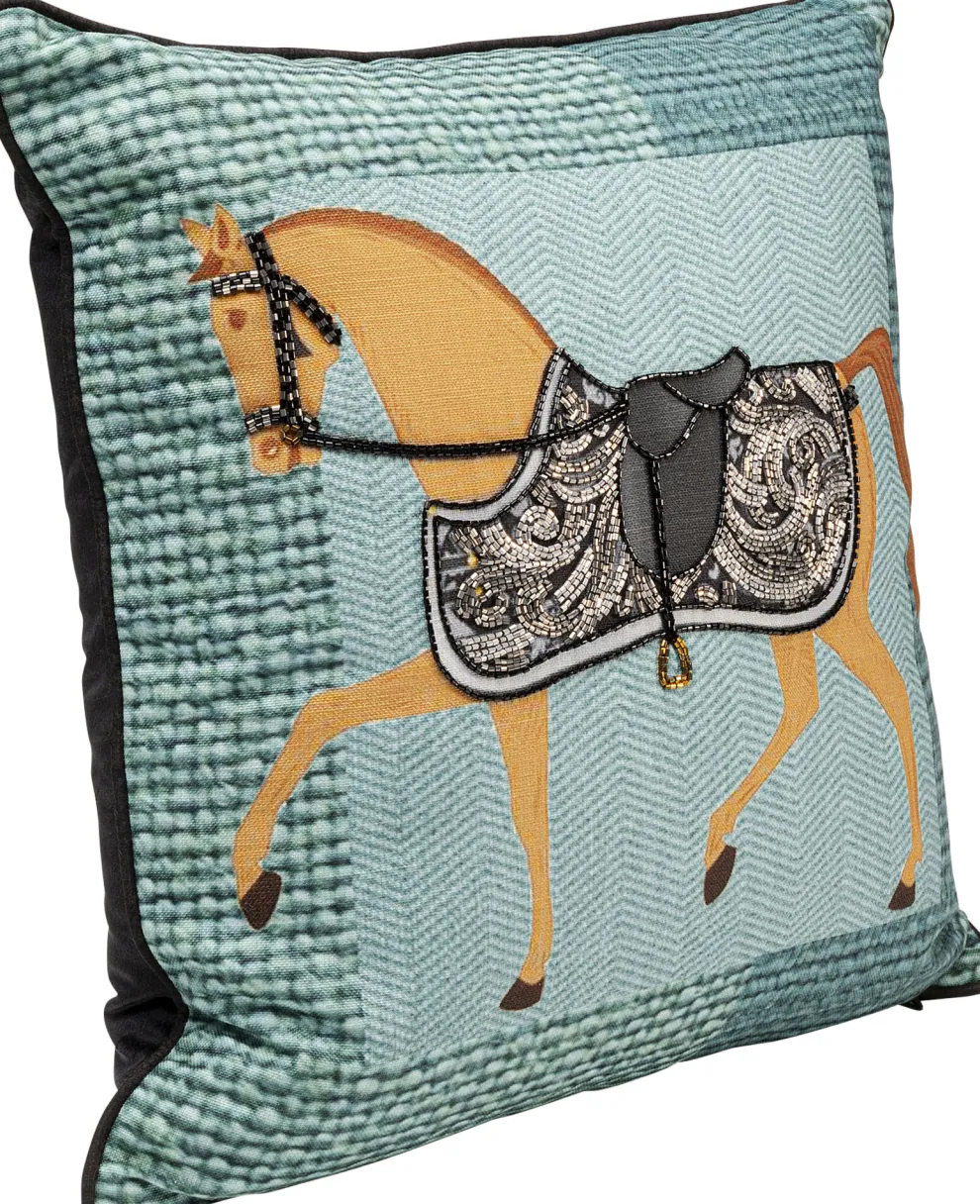 Kussen Show Horse Plaid 45x45cm