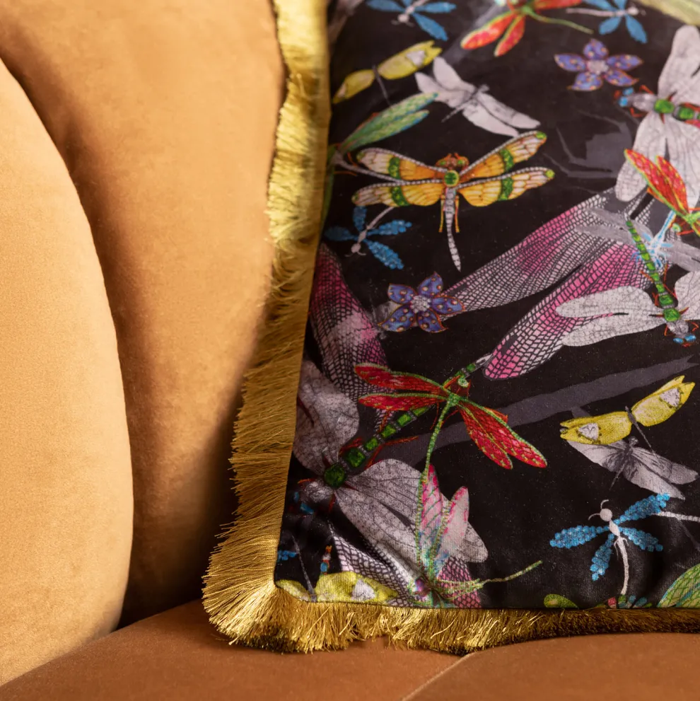 Kussen Tropical Garden Fringe 45x45cm