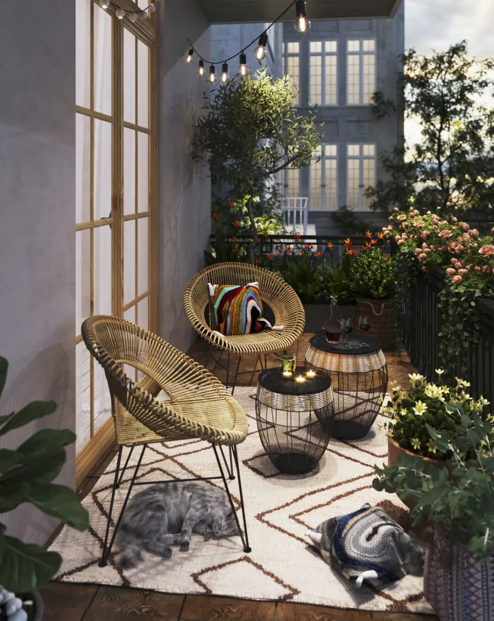 Kussen Waves Multi 45x45cm